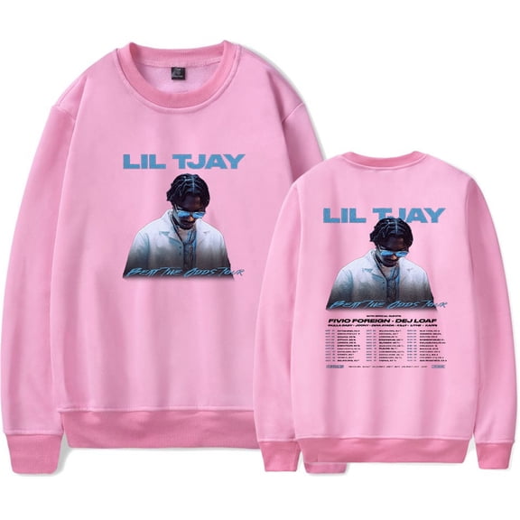 Lil Tjay Beat The Odds Tour Crewneck Sweatshirt Fashion Clothes Unique Longsleeve