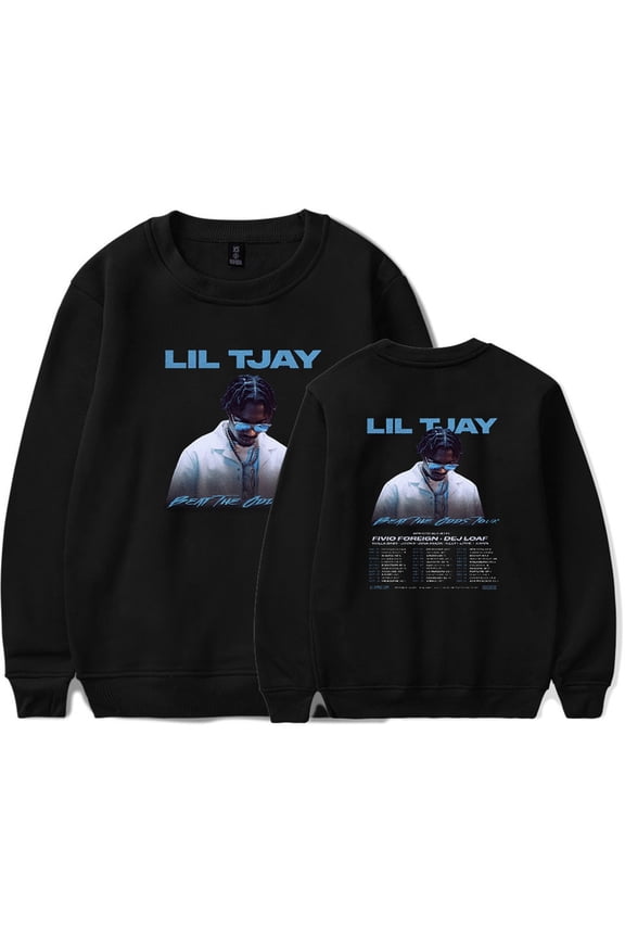Lil Tjay Beat The Odds Tour Crewneck Sweatshirt Fashion Clothes Unique Longsleeve