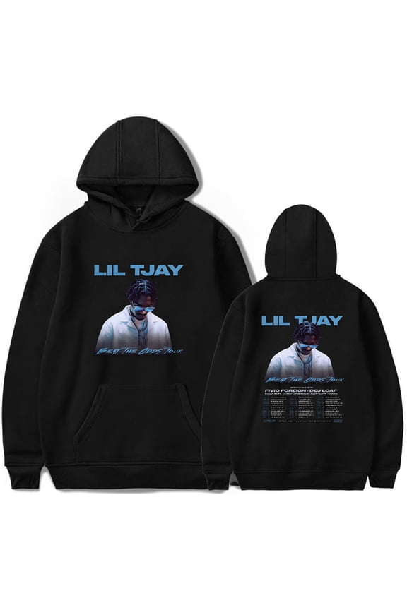 Lil Tjay Beat The Odds Tour Hoodie Sweatshirt Hip Hop Pullover Casual Men Clothes