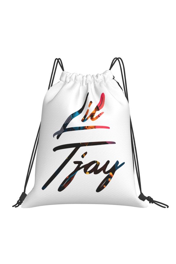 Lil Tjay Drawstring Backpack Sport Gym Bag For Yoga Swimming Gymsack Sport Strap Pack Bag