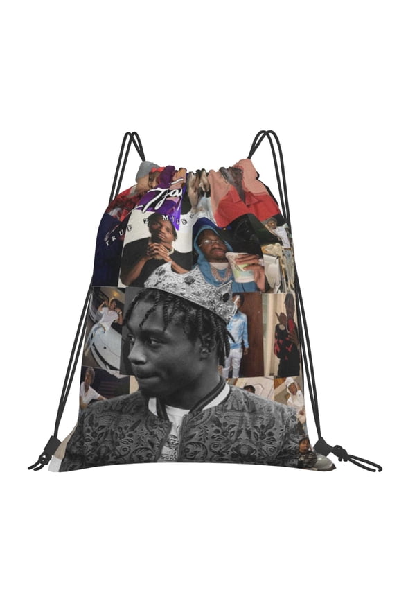 Lil Tjay Drawstring Backpack Sport Gym Bag For Yoga Swimming Gymsack Sport Strap Pack Bag