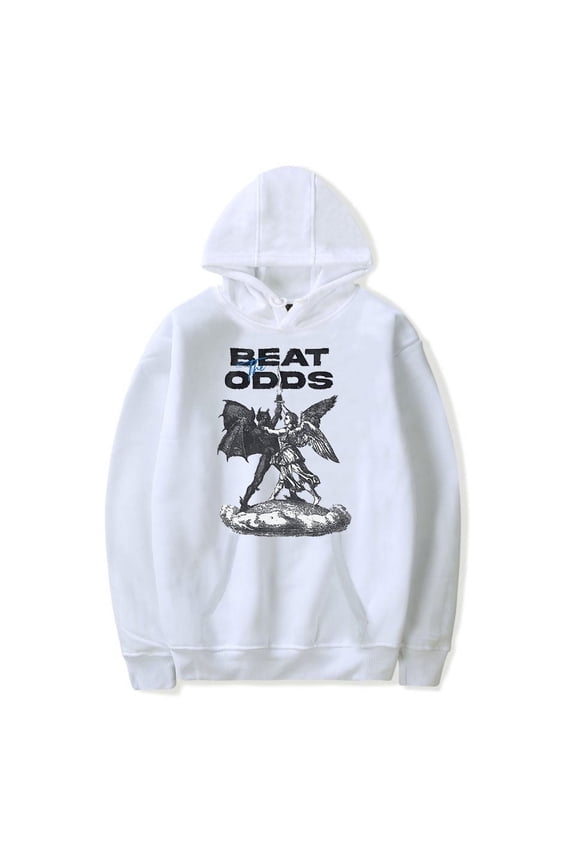 Lil Tjay Hoodies Merch ANGELS VS. DEMONS pop graphics print 2023 Rapper print Unisex Trendy Casual Streetwear Sweatshirt