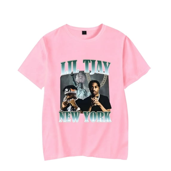 Lil Tjay Rapper Unisex Short Sleeve T-shirts Men Women Streetwear Printing Casual Stylish