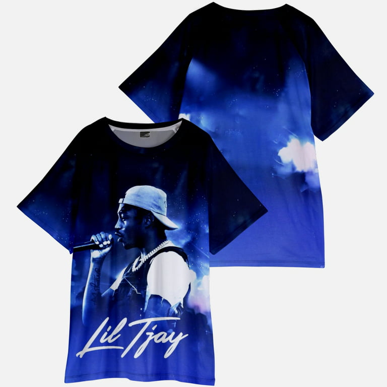 Lil Tjay Shirt Men Women Unisex Tops Fashion Tee Shirt Streetwear Harajuku Short Sleeve Hip Hop Tees Colthes - Walmart.com