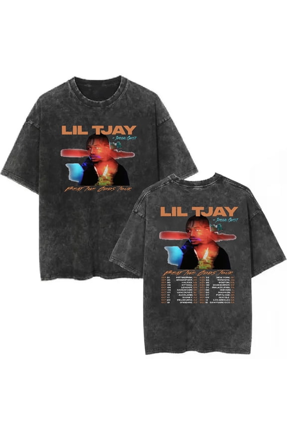 Lil Tjay Tshirt Short Sleeve T-shirts Men Women Streetwear Casual Unisex Fashion Harajuku