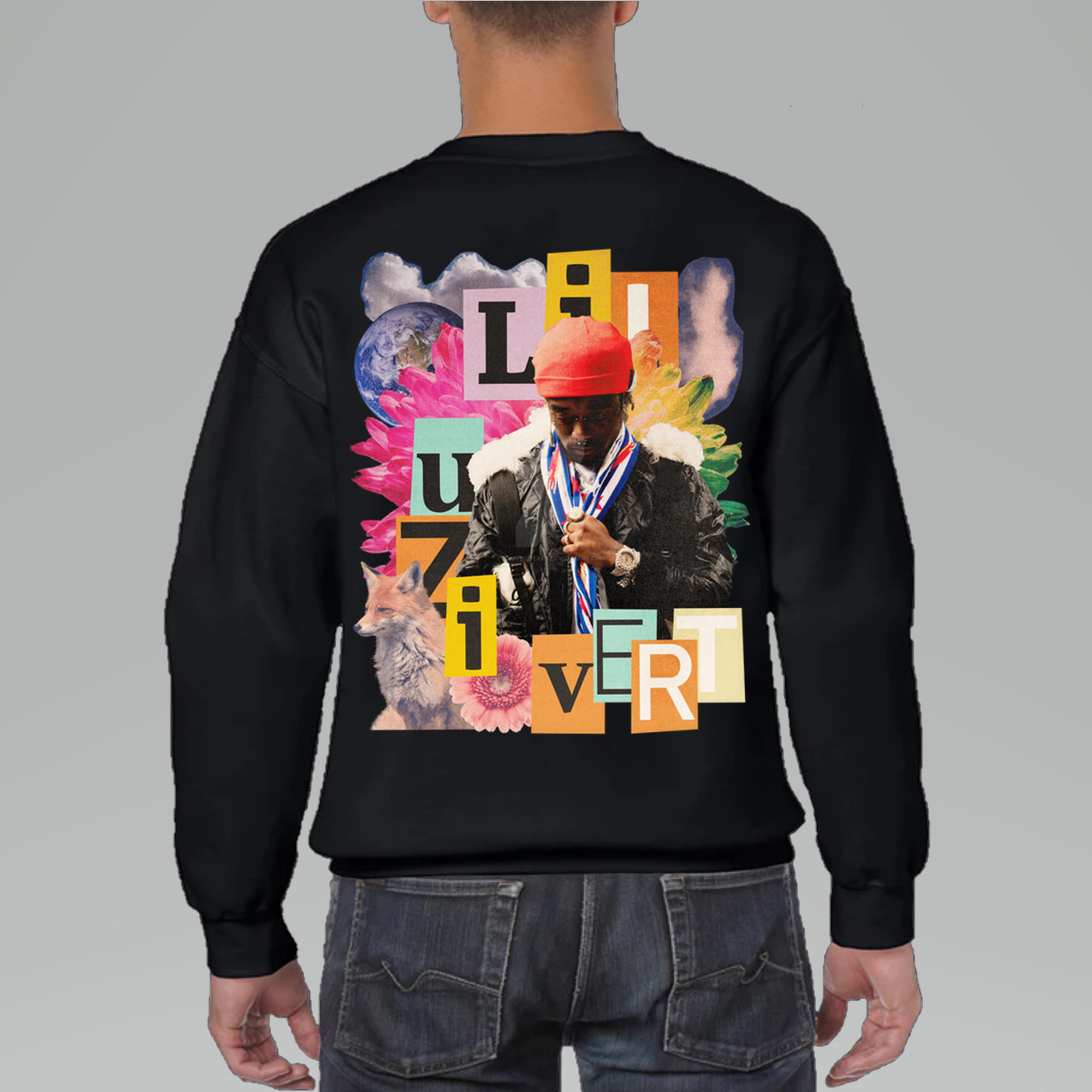 Lil Uzi Vert Sweater Back Side Unisex Sweater Back Side for Men and Women up to Size 4XL