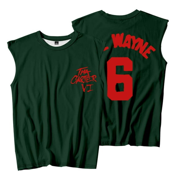 Lil Tha Carter VI Tour 6 Logo Sleeveless T-Shirts Merch Women Men HipHop Tank Tops Tee