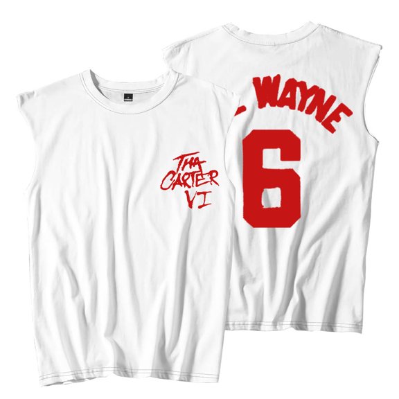 Lil Tha Carter VI Tour 6 Logo Sleeveless T-Shirts Merch Women Men HipHop Tank Tops Tee