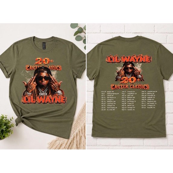 Lil Wayne Concert Shirt 2026 Tour Tee, Unisex Graphic T-Shirt