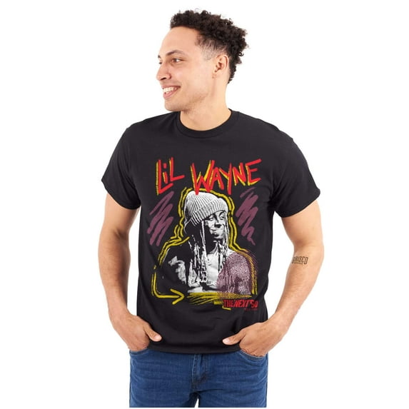Lil Wayne Graffiti Next 50 Hip Hop Men's Graphic T Shirt Tees Brisco Brands 2X