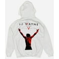 thumbnail image 1 of Lil Wayne Men's Official Merchandise Tha Carter V Deluxe White Hoodie Sweatshirt (Small, White), 1 of 2