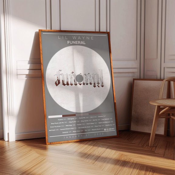 Lil Wayne Poster | Funeral Poster | Album Poster Print | Album Cover Poster | Rap Poster | Room Decor | Music Gift | Music Room Decor 24x36 Unframed Poster