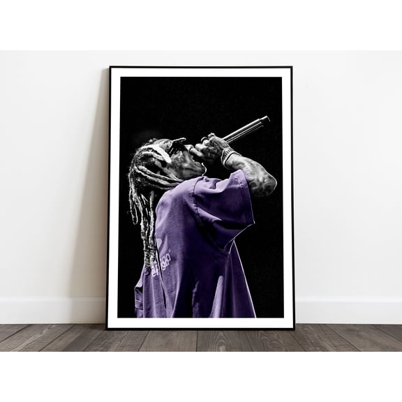 Lil Wayne Poster Print, Hip Hop Poster, Wall Art