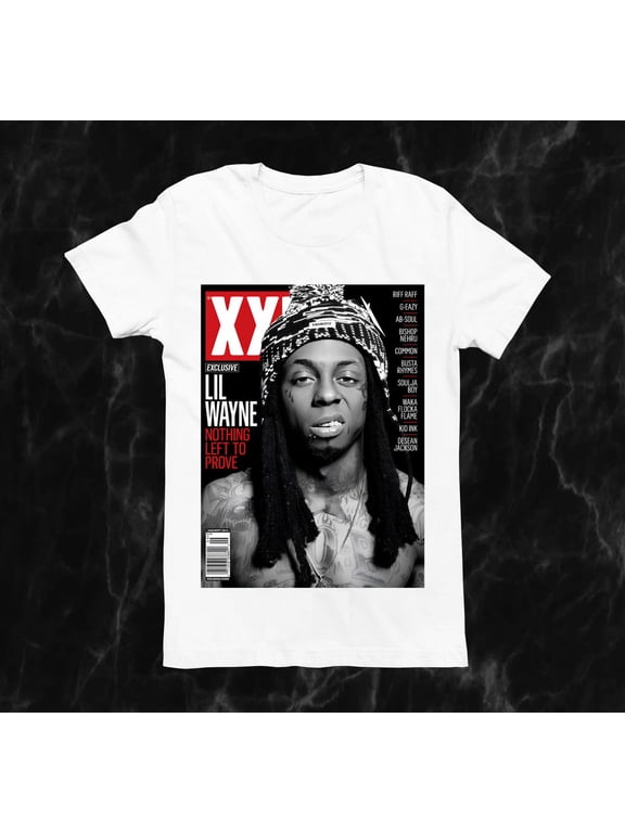Lil Wayne Rapper Graphic T-Shirt, Hip Hop Music Tee, Vintage Hip Hop Shirt,White Color,Size XL