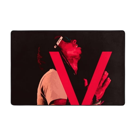 Lil Wayne Rug Non-Slip Locking Edge Carpet Thickened Large Size Door Mat, for Living Room Kitchen Hallway Bedroom Soft Machine Washable Floor Carpet 72"x48"