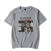 Lil Wayne Tha Carter Tshirt Cosplay Short Sleeve Casual Top Hip Hop Crewneck Tee