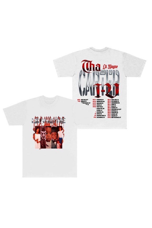 Lil Tha Carter VI Tour 2025 Merch T-Shirts Streetwear Tops Women Men HipHop Short Sleeve Tee