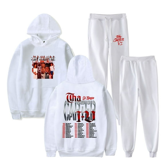 Lil Tha Carter VI Tour Merch Hoodies Jogger Pants Cosplay Women Men Fashion Streetwear Set