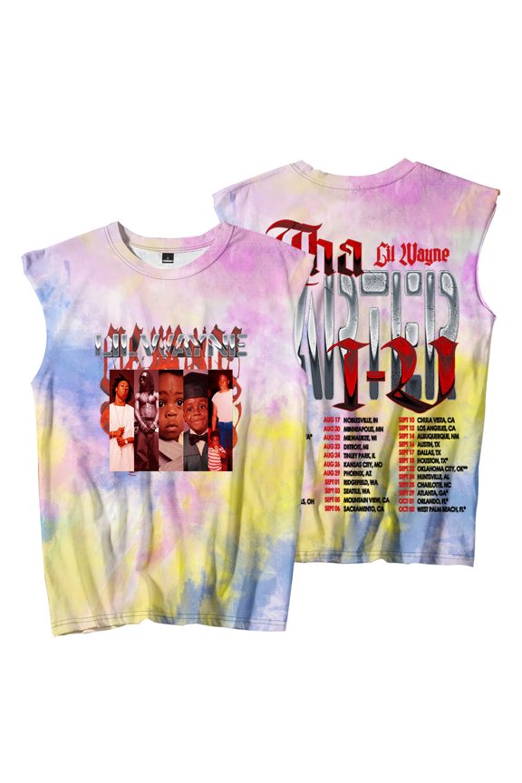 Lil Tha Carter VI Tour 2025 Merch Sleeveless T-Shirts Streetwear Tee Women Men HipHop Tank Tops