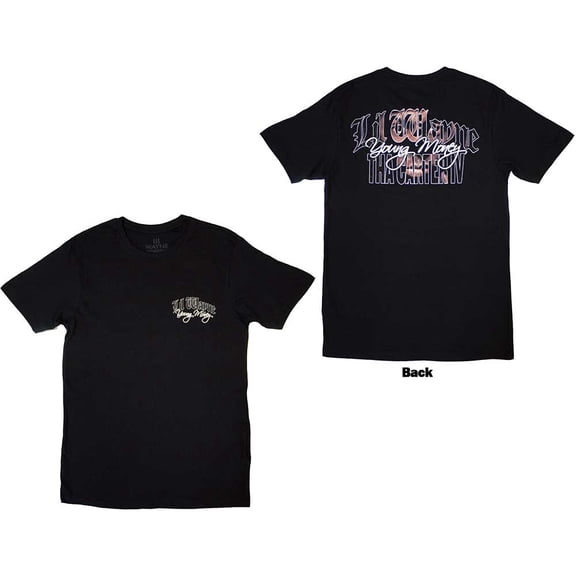 Lil Wayne Unisex T-Shirt: Face Infill (Back Print) (Medium)