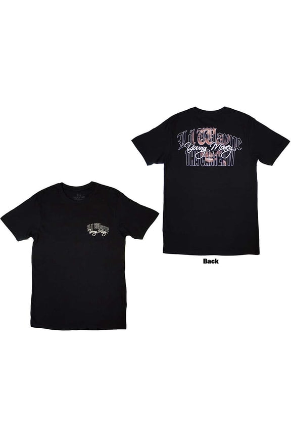 Lil Wayne Unisex T-Shirt: Face Infill (Back Print) (XX-Large)