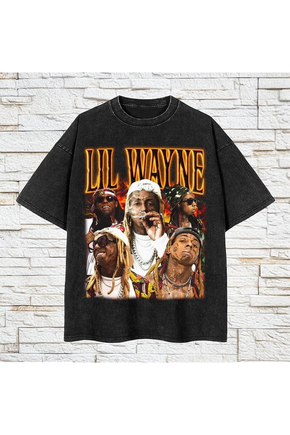Lil Wayne Vintage Washed T-Shirt , Gift For Women and Man Unisex Shirt