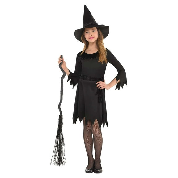 Lil' Witch Black Costume Girls 8 - 10 Medium