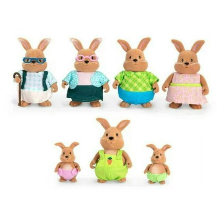 Lil Woodzeez Miniature Animal Figurine Set - Cottonball Rabbit Lil Woodzeez Miniature Animal Figurine Set - Cottonball Rabbit
