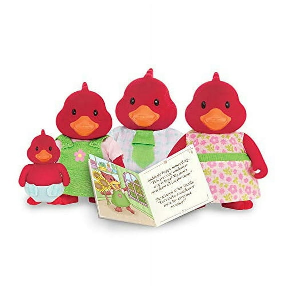 Lil Woodzeez Tailfeather Cardinal Family With English Storybook