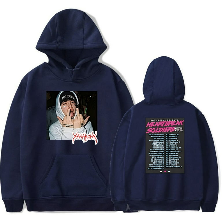 Lil Xan Xanarchy Tour Merch Hoodie Winter 2024 Popular Graphics Women Men Pullovers