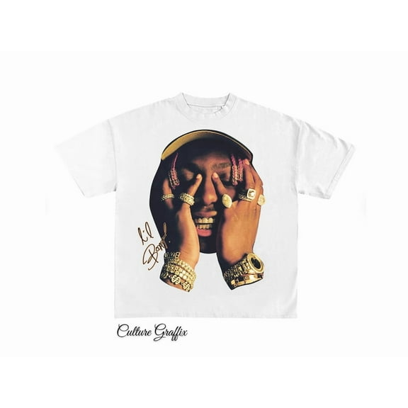 Lil Yachty Shirt, Vintage Rap Tee Lil Yachty, Hip Hop Graphic Print T-Shirt, Merch T Shirt Lil Yachty, Oversized Heavy Cotton Tee Shirt,White Color,Size L