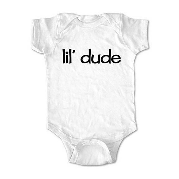 Lil' dude  - wallsparks cute & funny Brand - baby one piece bodysuit - Great baby shower gift!