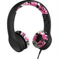 thumbnail image 1 of LilGadgets Connect+ Style Wired Headphones for Kids for School with SharePort® Technology, Child-Friendly Foldable On-Ear Headset with Built-in Microphone, Comfy Wired Headphones, Pink Camo, 1 of 4