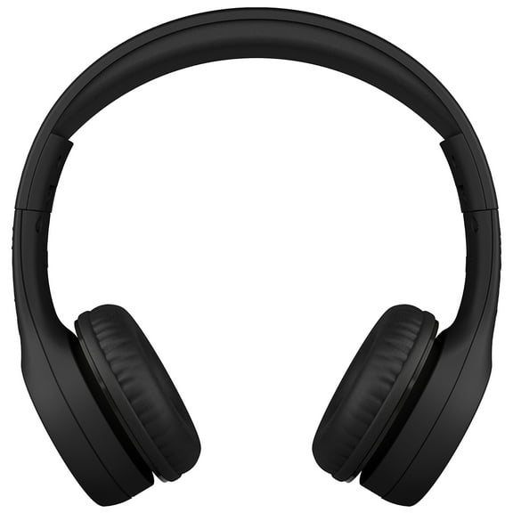LilGadgets Connect+ Style Wired Kids Headphones with SharePort® Technology, Child-Friendly Foldable Over-Ear Headset with Built-In Microphone, Designed to be comfy for Toddlers in School, Black