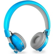 LilGadgets Untangled Pro Wireless Kids Headphones, On-Ear Bluetooth Toddler Headset with Built-In Microphone, Hassle-Free Design, No More Tangled Wires, Perfect for Children in School, Blue