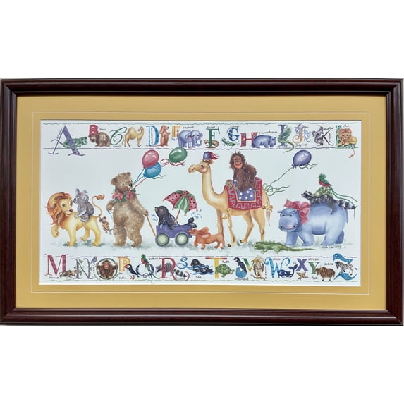 Lila Rose Kennedy "Animal Alphabet" FRAMED Art Print Generic