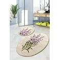 thumbnail image 1 of Lilac 2 Pieces Lavender Non-Slip Digital Machine-Washable Water Repellent Bathroom 2 Pieces Rug/Mat Set for Bathroom Floor and Under The Sink (20'x 24' & 24'x 40' / 60x100 cm & 60x50 cm), 1 of 6
