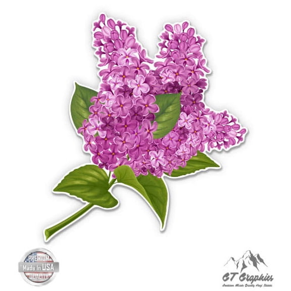 Lilac - 3" Vinyl Sticker - For Car Laptop I-Pad Phone Helmet Hard Hat - Waterproof Decal