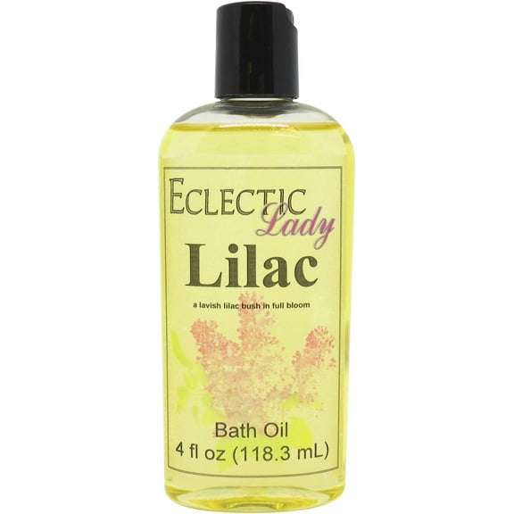 Lilac Bath Oil - Scented Body Oil - Relaxing & Moisturizing Bathing Oil - Fragrance Body Oil For Dry & Rough Sensitive Skin - 4 oz