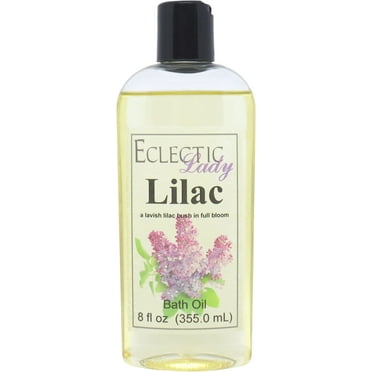 Lilac Bath Oil  - Scented Body Oil - Relaxing & Moisturizing Bathing Oil - Fragrance Body Oil For Dry & Rough Sensitive Skin - 8 oz