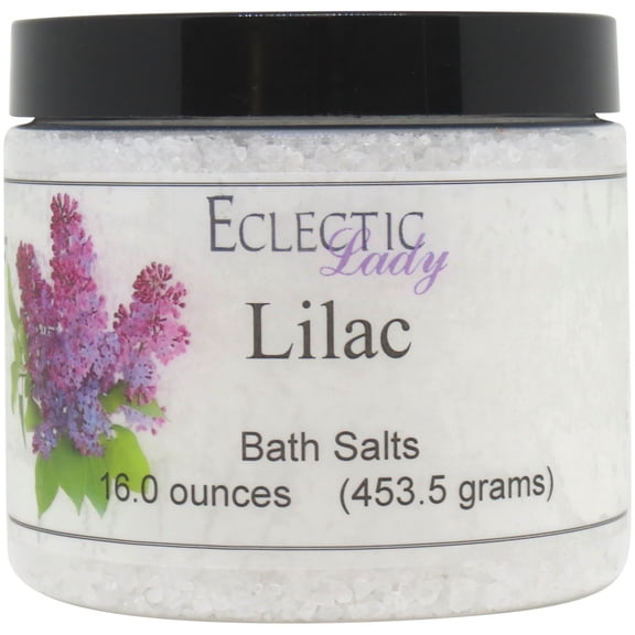 Lilac Bath Salts by Eclectic Lady, 16 ounces