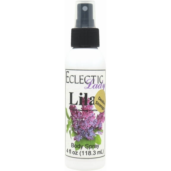 Lilac Body Spray, Eclectic Lady, Hydrating Mist, Unisex (Double Strength), 4 oz