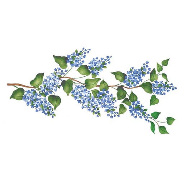 Lilac Branch Wall Stencil SKU #2490 by Designer Stencils