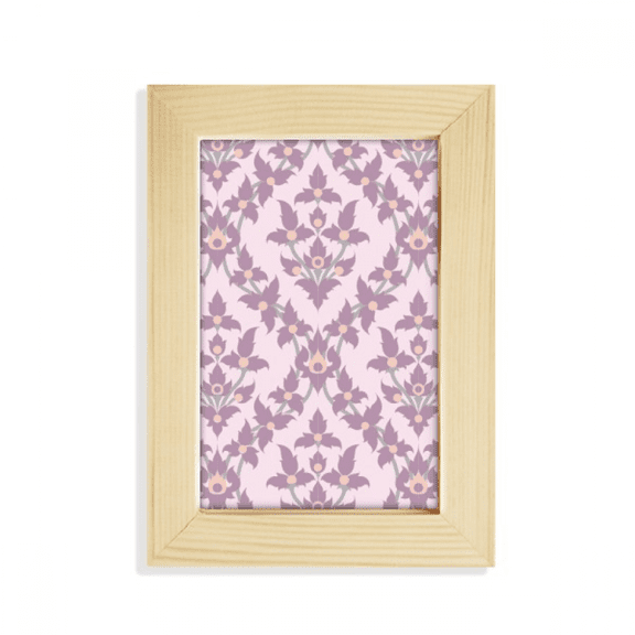 Lilac Colour Decorative Classic Flowers Desktop Display Photo Frame Picture Art Painting 5x7 inch