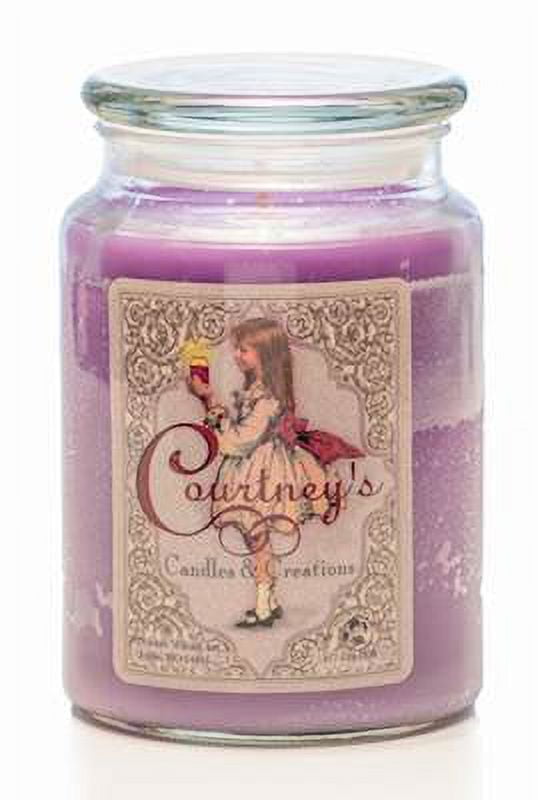 Lilac Scented 26oz Large Purple Jar Candle
