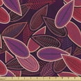 thumbnail image 1 of Ambesonne Lilac Fabric by the Yard Upholstery, Abstract Leaves Foliage, 1 Yard, Multicolor, 1 of 4