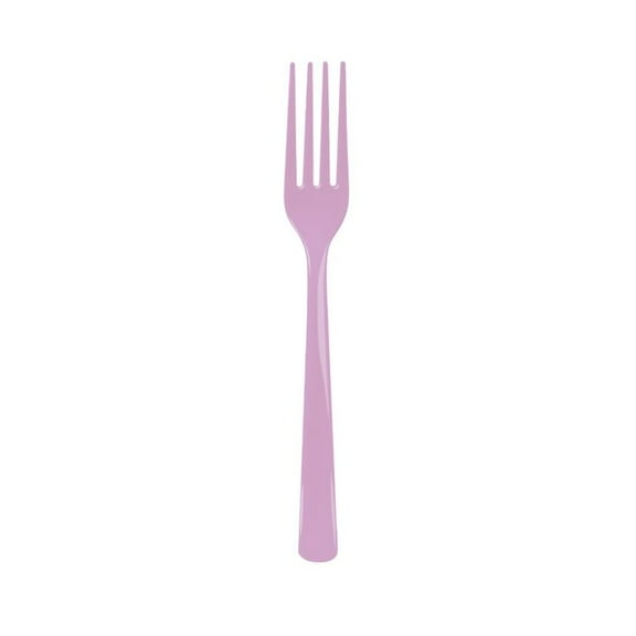 Plastic Disposable Forks, Lilac, 24 Pieces, by Way To Celebrate