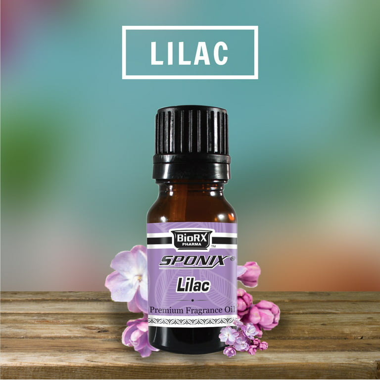 Lilac Fragrance Oil 10 mL (1/3 Oz) Aromatherapy - 100% Pure Organic  Aromatic Premium Essential Scented Perfume Oil by Sponix Made in USA