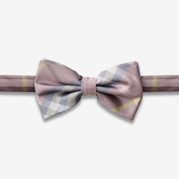 GoTie Men's Plaid Bowtie - Bow Ties Ready to Wear - Pretied Adjustable Ties for Short or Tall Men