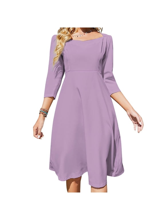 Lilac LAVENDER Dress Summer Dresses Woman Street Style Big Size Casual Dress